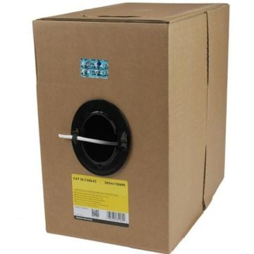 StarTech.com 1000 ft Bulk Roll of White CMR Cat5e Solid UTP Riser Cable - Cat 5e Riser Cable