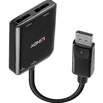 LINDY 2 Port DisplayPort 1.2 MST Hub