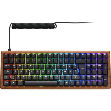 Sharkoon SKILLER SGK50 S2 Wood PBT Houtkleur/Zwart - Toetsenbord