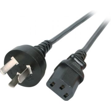 EFB Netzleitung China - C13 180Â°, zwart, 1.8 m, 3 x 0.75 m