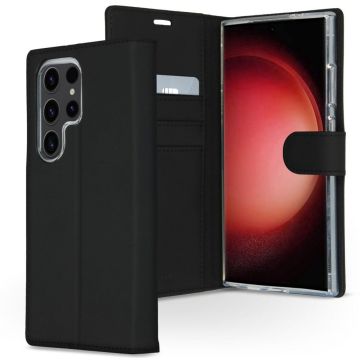 Accezz Wallet Softcase Bookcase Samsung Galaxy S24 Ultra - Zwart