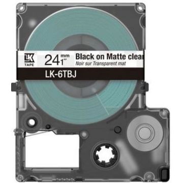 Epson LabelWorks LK-6TBJ - Zwart op mat doorzichtig