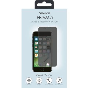 Selencia Gehard Glas Privacy Screenprotector iPhone 8 / 7 / 6s / 6