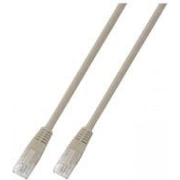 RJ45 Patchkabel U/UTP, Cat.5e, PVC, CCA, 1m, grijs