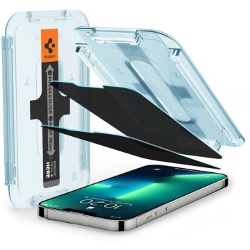 Spigen GLAS.tR EZ Fit - Schermbeschermer voor mobiele telefoon