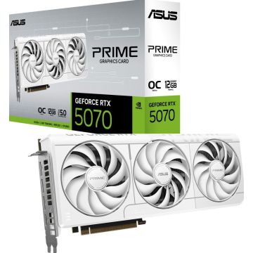 ASUS Prime GeForce RTX 5070 12GB GDDR7 White OC Edition - Videokaart