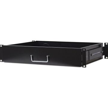 Intellinet 19"" schuiflade 350mm 2HE tief ausziehbar zwart