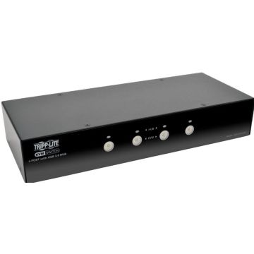 Eaton Tripp Lite series 4-Port DisplayPort KVM Switch wAudio, Cables and USB 3.0 SuperSpeed Hub - KVM  audio  USB switch