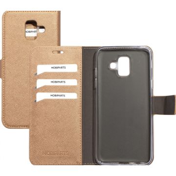 Mobiparts Saffiano Wallet Case Samsung Galaxy A6 (2018) - Smartphonehoesje