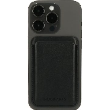 Mobiparts MagSafe Compatible Card Holder Black - Smartphonehoesje