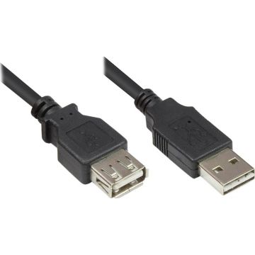 Good Connections USB2.0 verleng A-St.-A-Bu. zwart. 0,5m