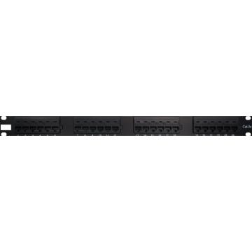 Inter-Tech 19"" Patchpanel Cat.5e UTP 24 Port AMP