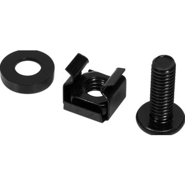 LogiLink Befestigungssatz M6, zwart, 20 stuks