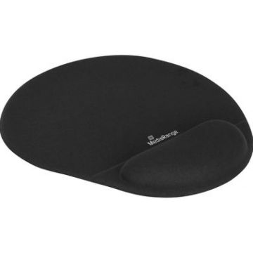 MediaRange Mausunterlage Ergonomisch Handgelenkauslage schwa