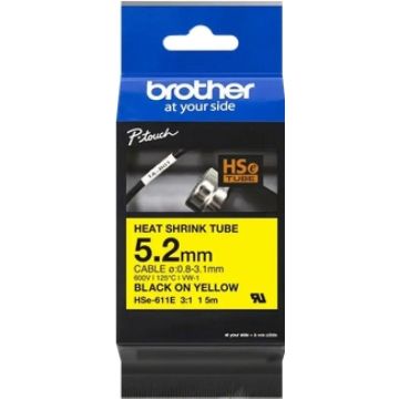 Brother HSe-611E - Zwart op geel