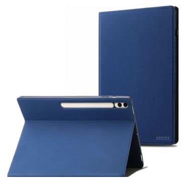 Accezz Classic Tablet Case Samsung Galaxy Tab S10 Plus / Tab S9 Plus / Tab S9 Plus FE  - Donkerblauw