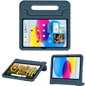 Accezz Kidsproof Backcover met handvat iPad 10 (2022) 10.9 inch - Donkerblauw