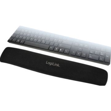 Polssteun LogiLink keyboard zwart Gel
