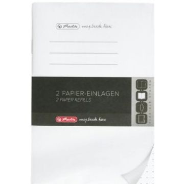 Herlitz Refill flex A6 2x40 Pag. punktiert FSC Mix