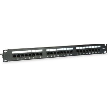Equip Patchpanel 24x RJ45 Cat6 1HE UTP 19""