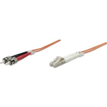 Intellinet LWL aansluitkabel LC/ST 3M Multimode OM1 oranje
