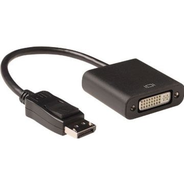 Verloop kabel DisplayPort male - DVI female. Lengte: 0.15 m. 1 stk