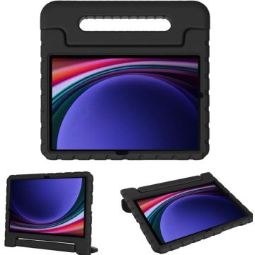 Accezz Kidsproof Backcover met handvat Samsung Galaxy Tab S9 11.0 inch / Tab S9 FE 10.9 inch - Zwart