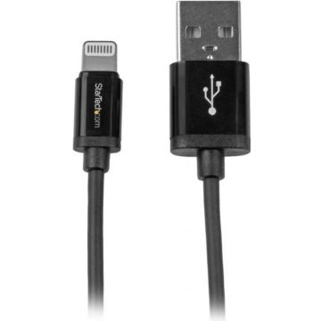 StarTech.com 1 m zwarte Apple 8-polige Lightning connector naar USB-kabel voor iPhone  iPod  iPad - Lightning-kabel