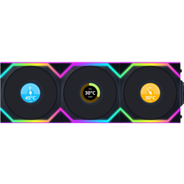 Lian Li UNI FAN SL Wireless LCD Black - Ventilator