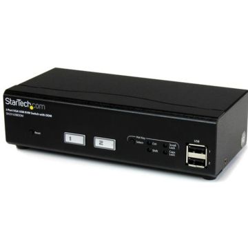 StarTech.com 2-poorts USB VGA KVM-switch met DDM-snelschakeltechnologie en kabels - KVM  USB switch