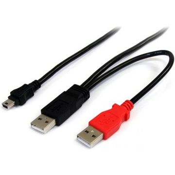 StarTech.com 1,8 m USB Y-kabel voor externe harde schijf - USB A naar mini B