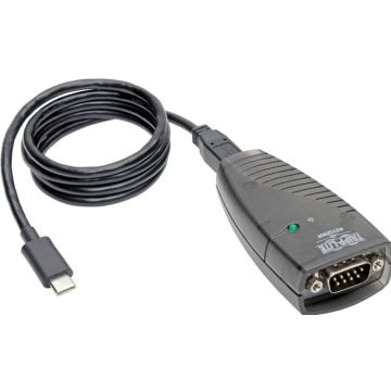 Eaton Tripp Lite Series USB-C to Serial Adapter (DB9) - Keyspan, High-Speed (MM), Detachable Cable, TAA