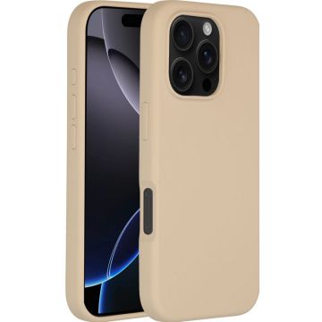 Accezz Liquid Silicone Backcover met MagSafe iPhone 16 Pro - Stone