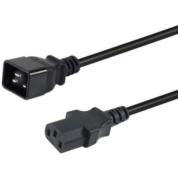 Equip stroomkabel Anschl. C20 -> C13 3.00m zwart