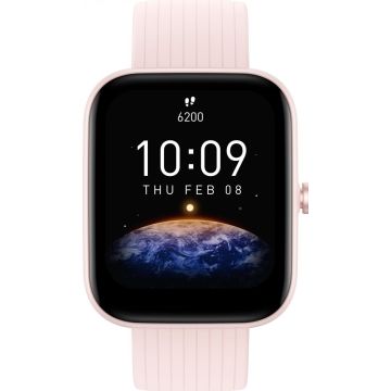 Bip 3 Pro Pink/ Large HD Color Display SpO2 Measuremement/5ATM Stress Monitoring & Breathing Exercise     /11-day Battery Life/60 sports modes Built-in GPS