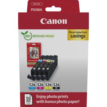 Canon CLI-526 CMYBK Photo Value Pack - 4
