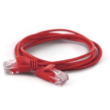 Wantec Patchkabel UTP CAT6a d=2,8mm 25,00m rood