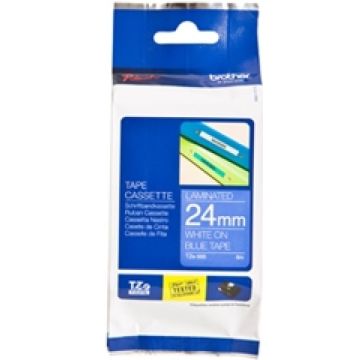 Brother TZe-555 - Wit op blauw
