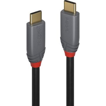 Lindy USB 3.1 Kabel Type C/C 5A PD Anthra Line M/M 1m
