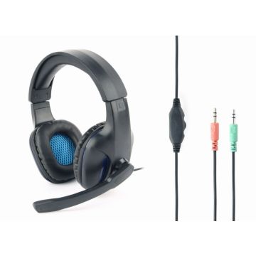 GEMBIRD Headset Stereo + Mikro verstelbaar zwart