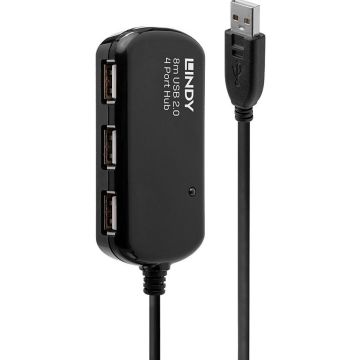 Lindy USB 2.0 Active Extension Pro 4 Port Hub - Hub
