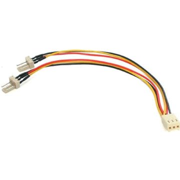 StarTech.com 15 cm TX3 ventilatorvoeding splitterkabel - Splitser voor stroom ventilator