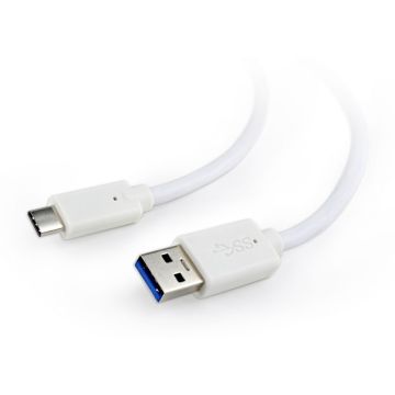 gembird USB 3.0 auf Type-C Kabel (AM/CM), 1,8 m, weiß