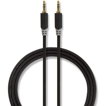 Stereo Audio Cable | 3.5 mm Male - 3.5 mm Male | 1.0 m | Anthracite