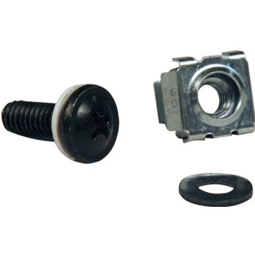 Eaton Tripp Lite Series Rack Enclosure Square Hole Hardware M5 Screws & Washers 50PC - Schroeven, moeren en sluitringen voor rek