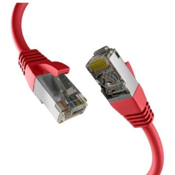 EFB CAT8.1 ROT 2m RJ45 PATCHKABEL S/FTP PIMF