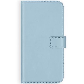 Selencia Echt Lederen Bookcase Samsung Galaxy A50 / A30s - Lichtblauw