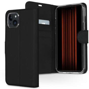 Accezz Wallet Softcase Bookcase iPhone 15 Plus - Zwart