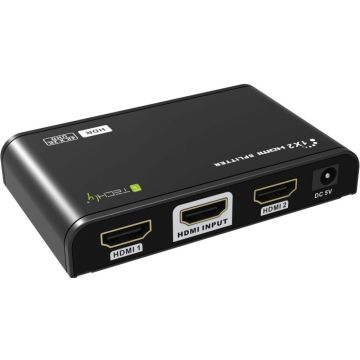 Techly HDMI2.0 Splitter 4K 2 Port, HDR, 4K2K 60Hz