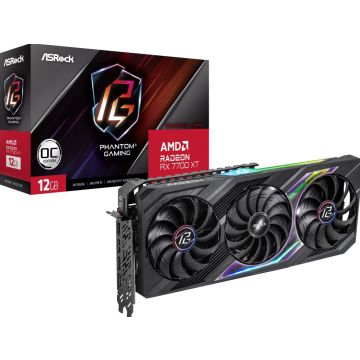 ASROCK Radeon RX 7700 XT Phantom Gaming 12GB OC - Videokaart